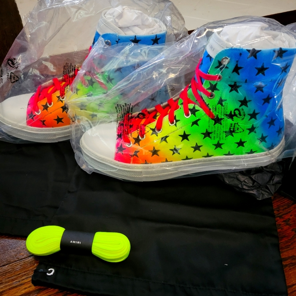 Amiri Sunset Rainbow Sneakers